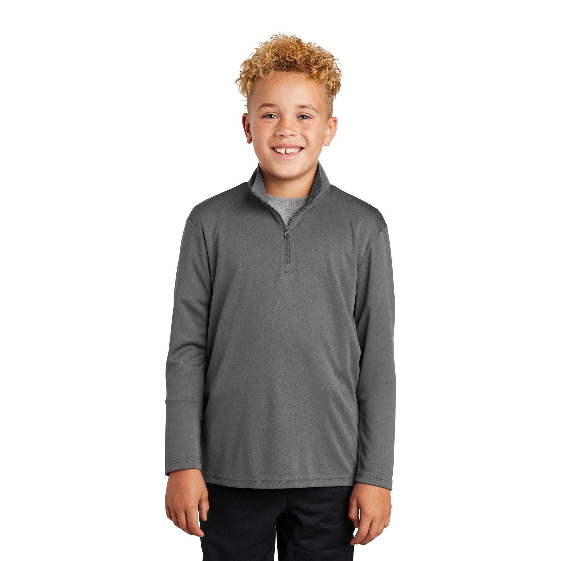 Sport-Tek-Sport-Tek ® Youth PosiCharge ® Competitor ™ 1/4-Zip Pullover. YST357-MedTech-2